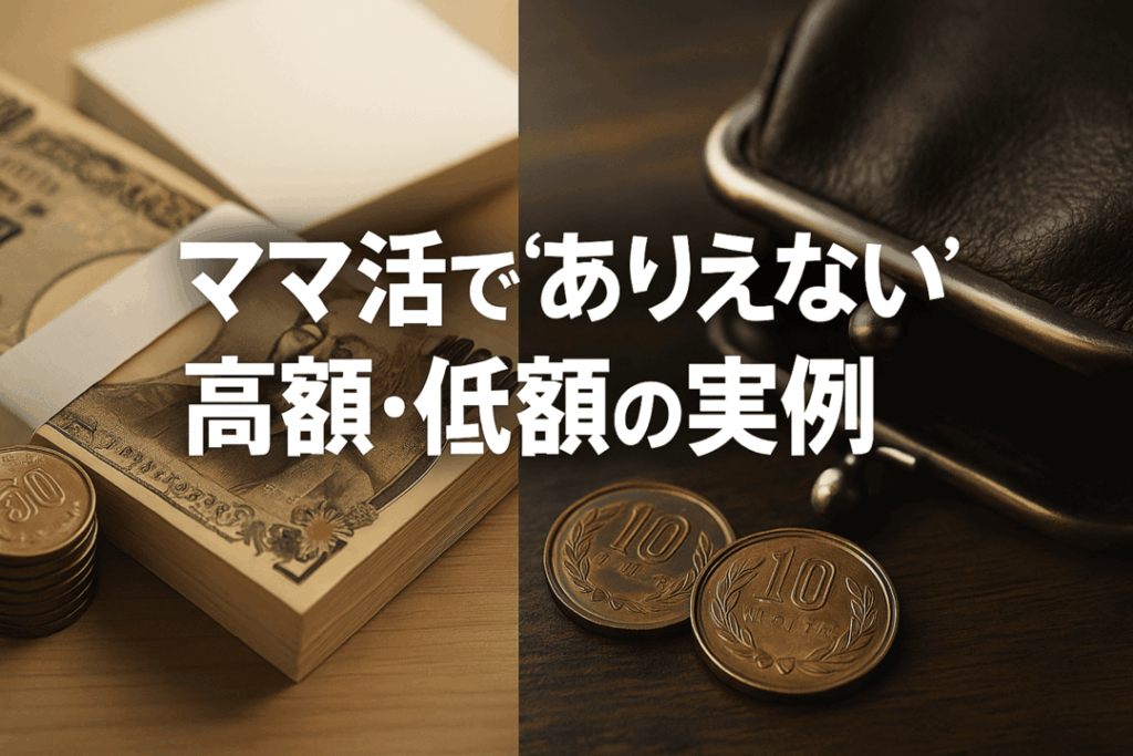 ママ活で“ありえない”高額・低額の実例