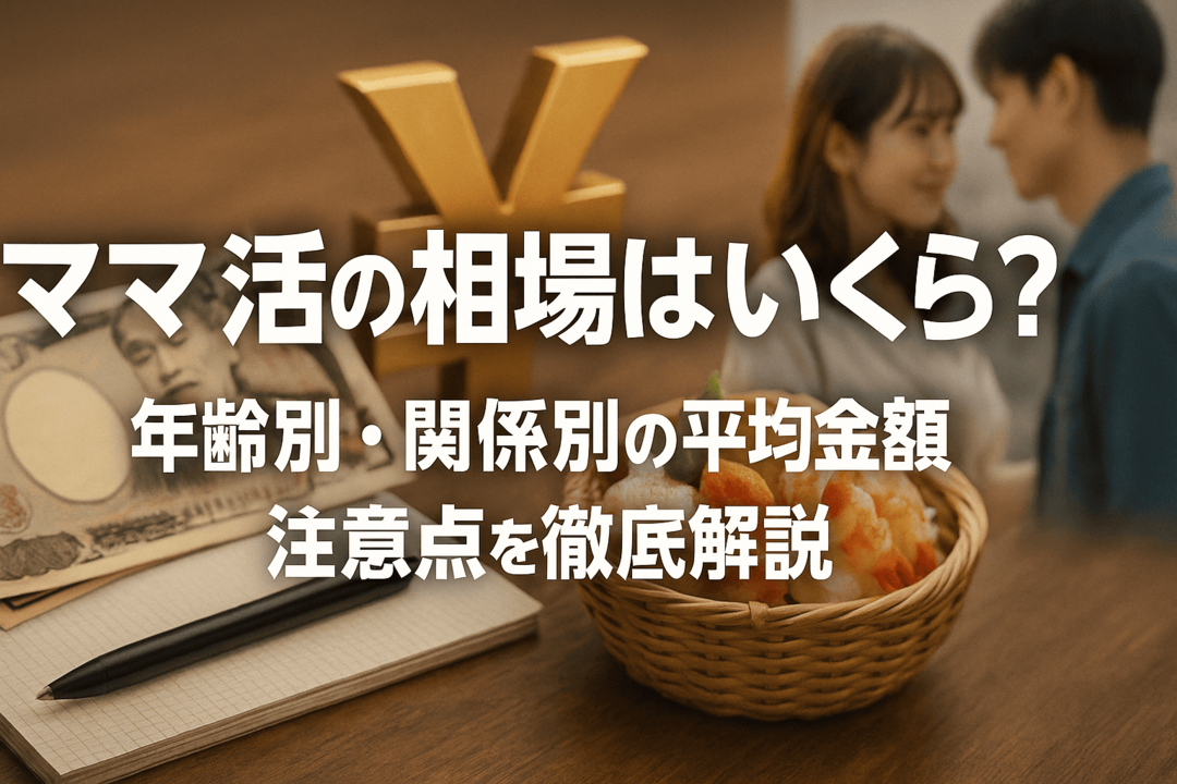 ママ活の相場はいくら？年齢別・関係別の平均金額と注意点を徹底解説