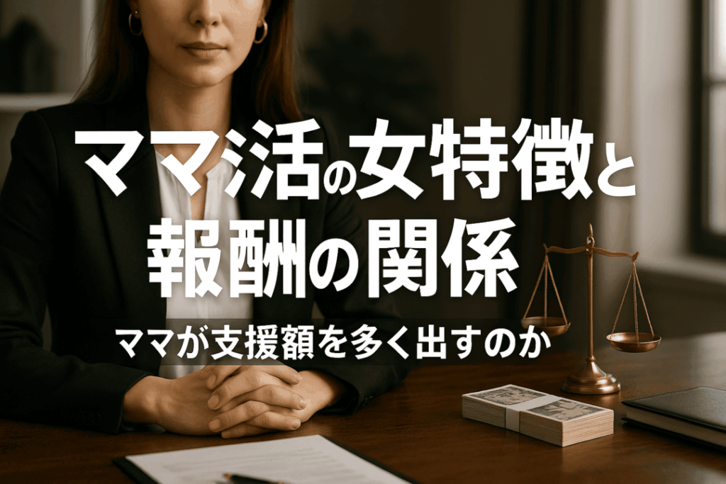 ママ活女性の特徴と報酬の関係